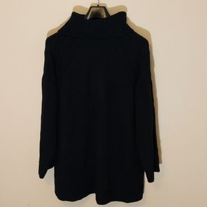 Joe Fresh| NWT Black Long Sleeve Textured Pattern Turtleneck Sweater Acrylic